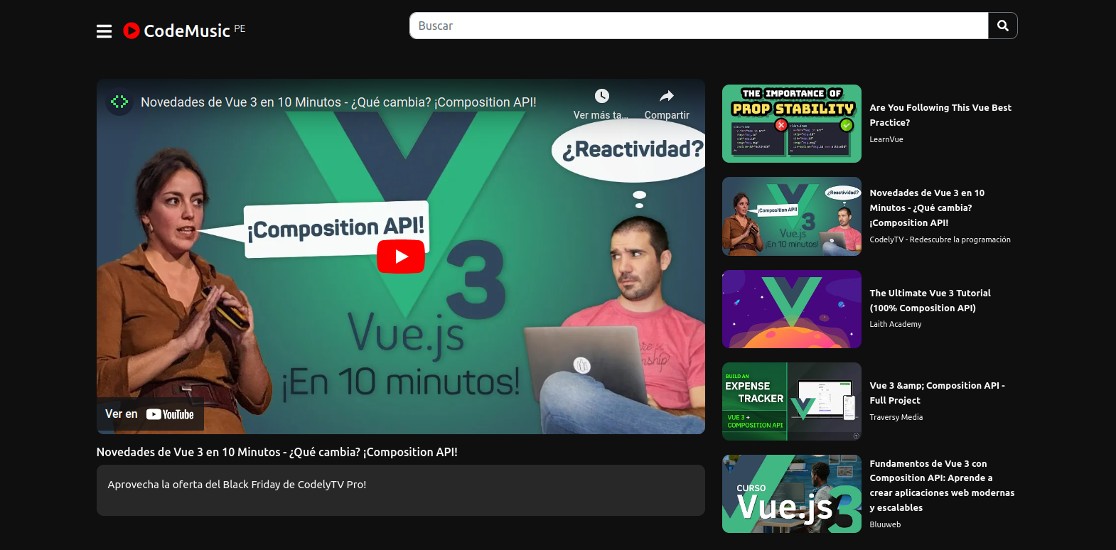 YouTube Web Player