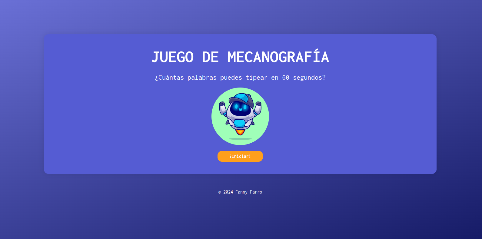 Juego de Mecanografía